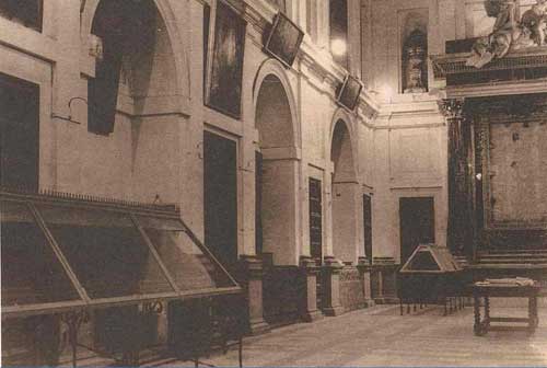 Sacristía de la Catedral tras la incautación llevada a cabo por las autoridades republicanas en 1936